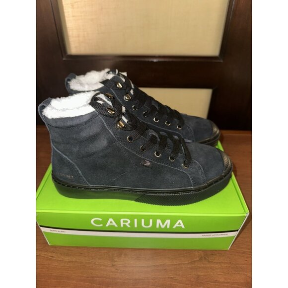 Cariuma Women OCA Therma High Hooks All Black Suede Boot Sz: W7.5 NWT - Picture 8 of 11